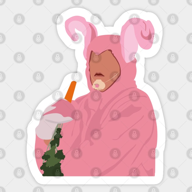 Chandler Pink Bunny Costume Sticker by ShayliKipnis